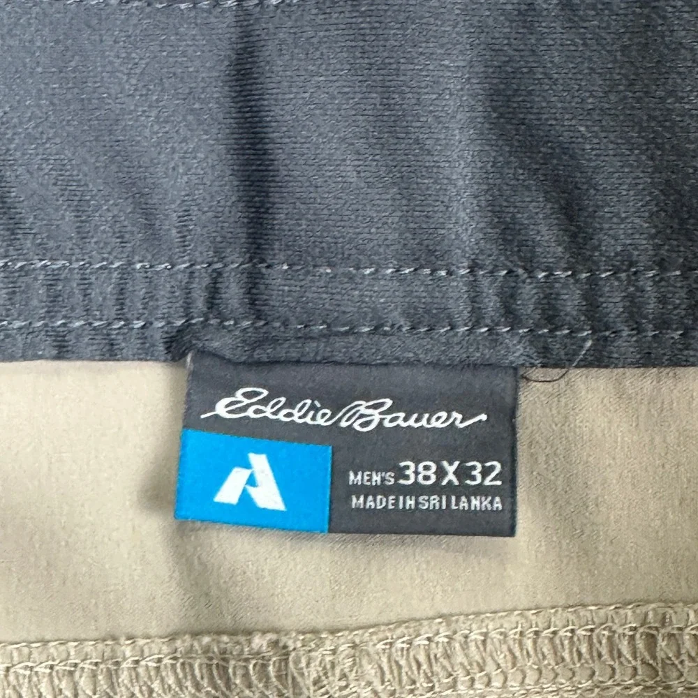 Eddie Bauer First Ascent Guide Pants Mens 38x32 Tan Hiking Technical Outdoor